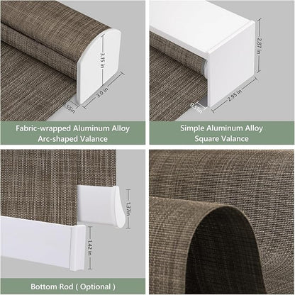 Tipiace Motorized Blinds with Remote Window Roller Shade Wireless Rechargeable - Image 5