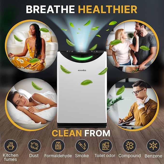 Econika Air Purifier and Humidifier Combo – HEPA Air Purifier - Image 6