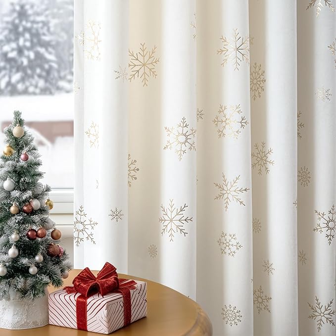 FMFUNCTEX Velvet Curtains Christmas Curtain - Image 7