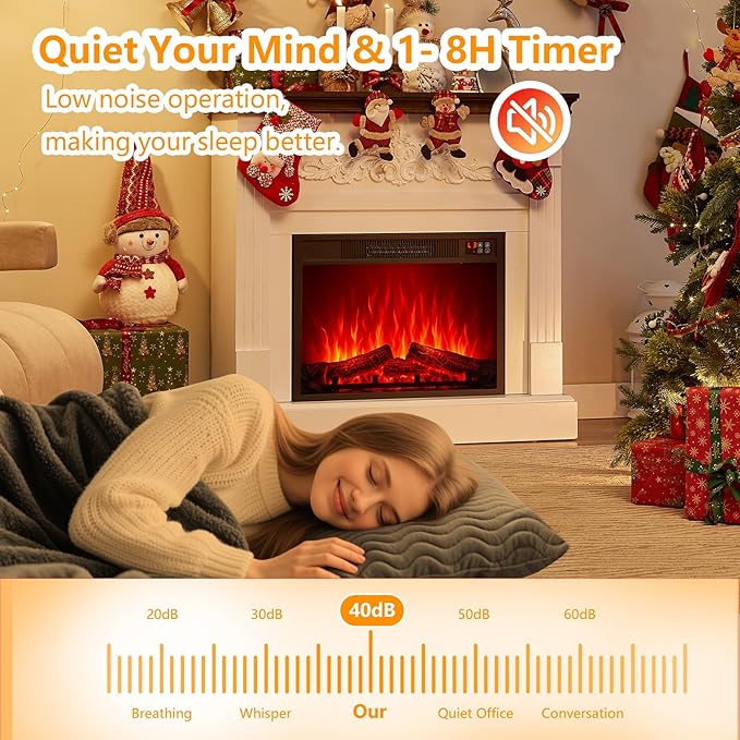SOOWERY Electric Fireplace - Image 5