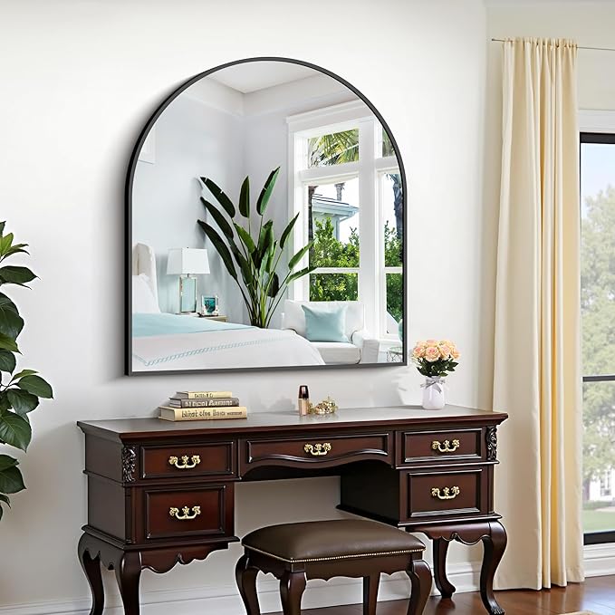 CIRCUMI Arched Wall Mirror, Metal Frame, Large Size - Image 5