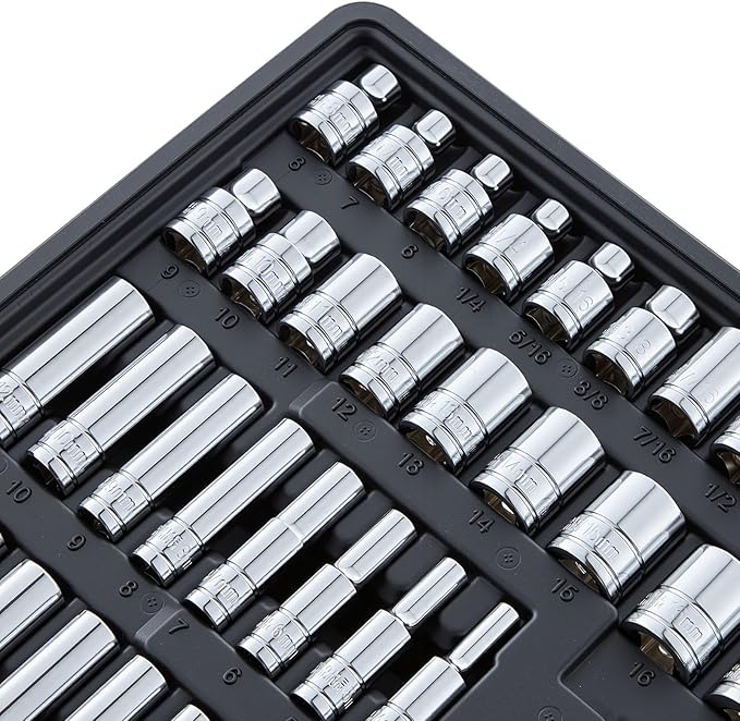 VEVOR Mechanics Tool Set, 297-Piece Mechanic Tool Kit, 1/4 in, 3/8 in, and 1/2 - Image 12