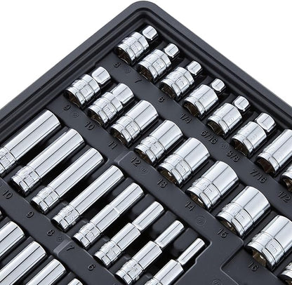 VEVOR Mechanics Tool Set, 297-Piece Mechanic Tool Kit, 1/4 in, 3/8 in, and 1/2 - Image 12