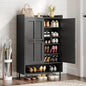 ONBRILL Shoe Cabinet with Cross Molding Doors, 6-Tier Shoe Storage Cabinet with by ONBRILL