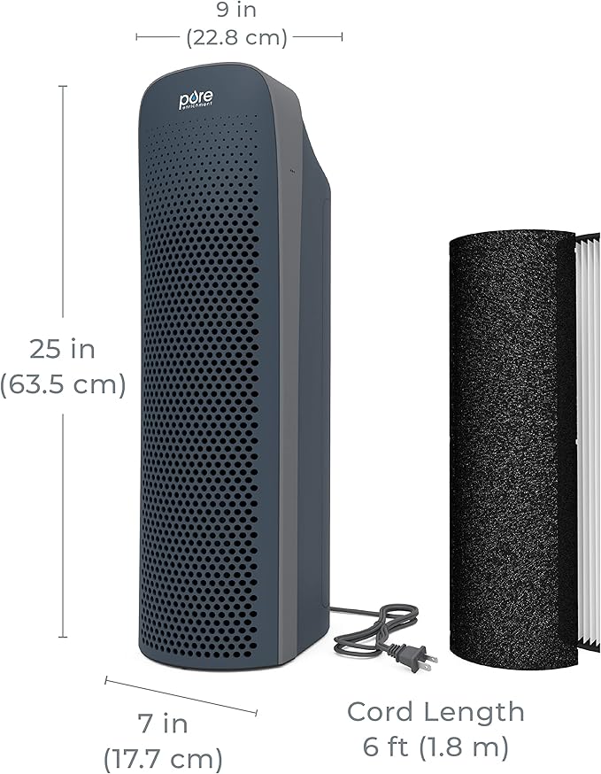 Pure Enrichment PureZone Elite True HEPA Large Room Tower Air Purifier - Image 8