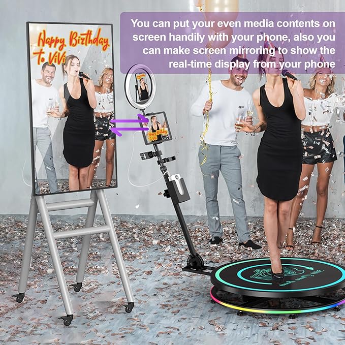 MWE Mobile Digital Signage Display 43in, Portable UHD Touchscreen Advertising - Image 6