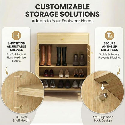 31.5" Shoe Storage Cabinet - Image 4