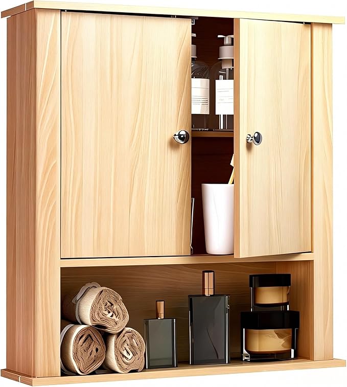 Bathroom Cabinet Wall Mount, Over The Toilet Storage Cabinet, Medicine Cabinet by UYIHOME