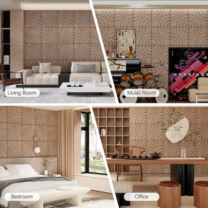 ARMURO 4 Packs Acoustic Wall Panels - Image 8