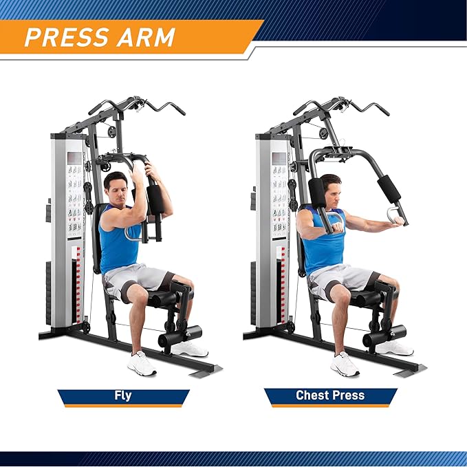 Marcy MWM-988 Multifunction Steel Home Gym 150lb Weight Stack Machine - Image 4