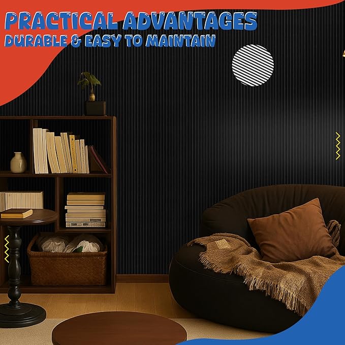 10 Pack Acoustic Panels, 47.2”x23.6“x0.4” Acoustic Wall Panels, Large - Image 7
