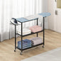 GILLAS Ironing Board with 2 Tier Storage Basket, Movable Ironing Board Full Size by GILLAS