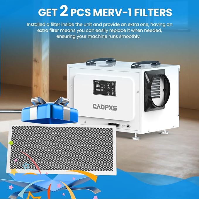 CADPXS Crawl Space Dehumidifier, 125 Pints Commercial Dehumidifiers - Image 2