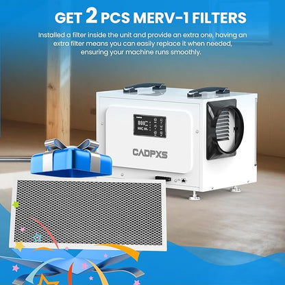 CADPXS Crawl Space Dehumidifier, 125 Pints Commercial Dehumidifiers - Image 2