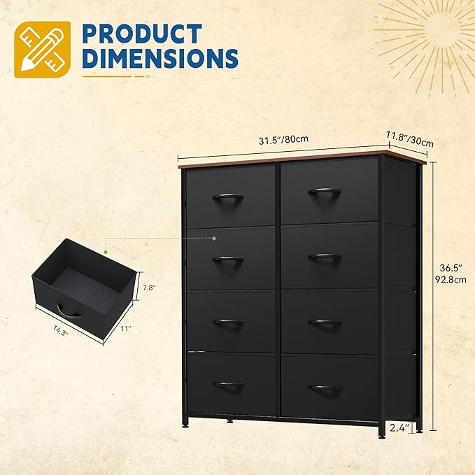 DWVO Dresser with 8 Drawers - Image 3