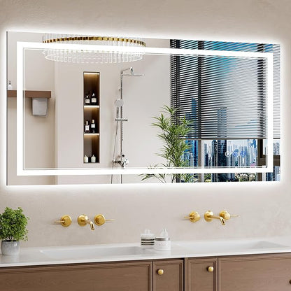 24"x48" LED Bathroom Mirror by WISSMILESHOME