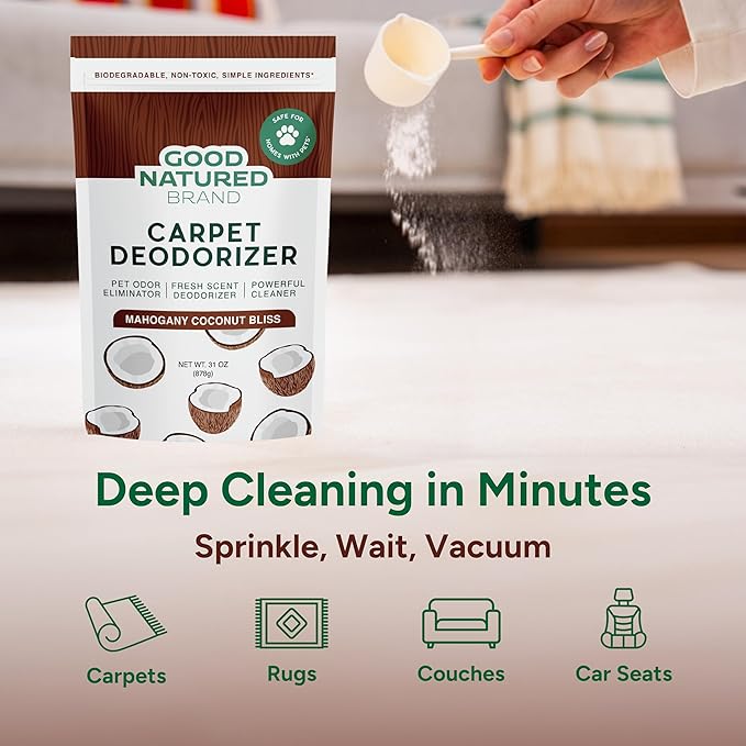 Good Natured Brand | Carpet Deodorizer & Freshener Powder | 31 oz Pet Odor - Image 3