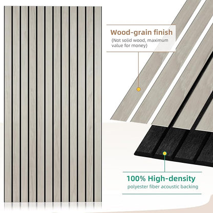 4 Pack Large Acoustic Panels 47.2”x23.6”, Decorative Acoustic Wall Panel - Image 2