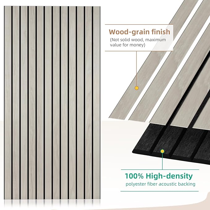 10 Pack Large Acoustic Panels 47.2”x23.6”, Decorative Acoustic Wall Panel - Image 2