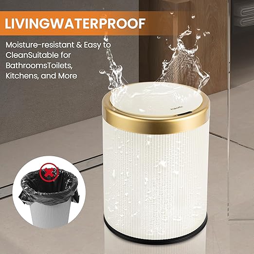 Pukomc Bathroom Trash Can with Lid，3.5 Gallon Motion Sensor Waterproof - Image 5