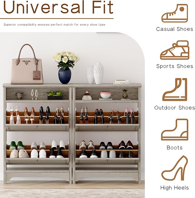 Chogori Wood Shoe Storage Cabinet - Image 4