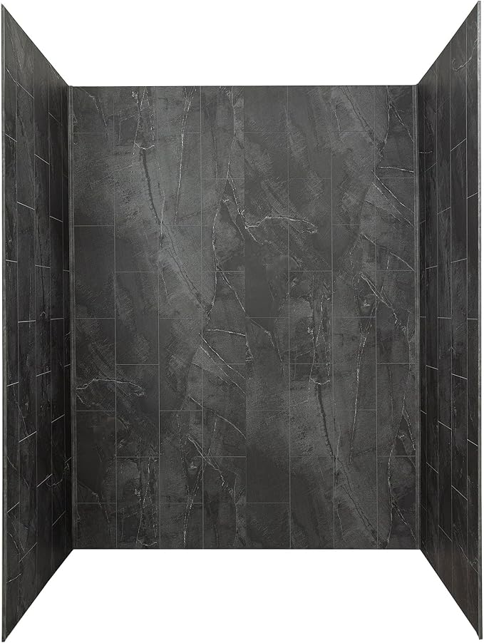Palisade 78in x 60in x 32in Waterproof Vinyl Shower Surround Kit by PalisadeWallTilesandPlanks