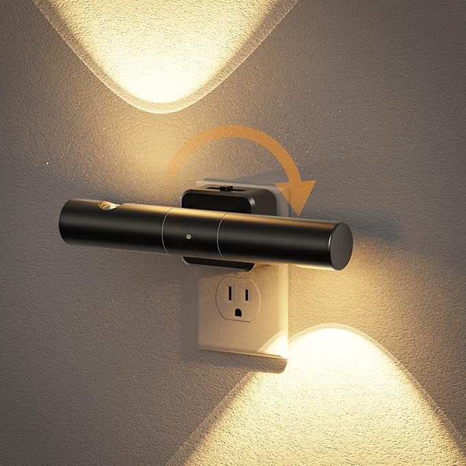 JandCase LED Night Light, Modern Night Lights Plug into Wall, Soft White 3000K by JandCase