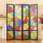 Acrylic Room Divider, 4-Panel Freestanding Partition Screen, Frosted by Svimi