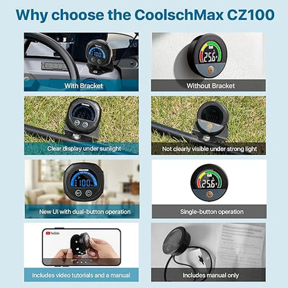 COOLSCHMAX 12V 24V 48V 60V 84V Battery Voltmeter Ultra Bright Sunlight Readable - Image 3