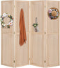 Bonnlo 4 Panel Pegboard Freestanding, 5 FT Portable Display Board Organizer by Bonnlo
