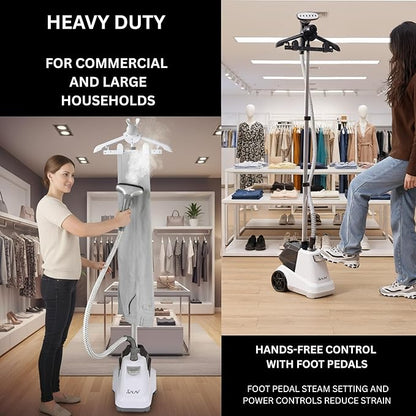 SALAV® Heavy Duty Smart Auto Shut-off Commercial Full-Size Garment Steamer - Image 4