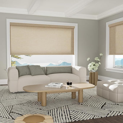 Boolegon Motorized Light Filtering Roller Blinds - Image 5