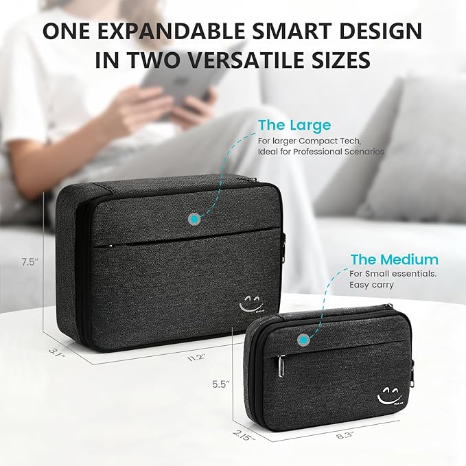 Travelkin Cord Organizer Travel, Electronic Organizer Travel Case, Cable - Image 2