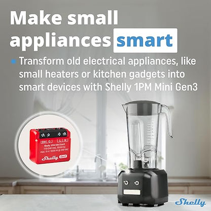 Shelly 1PM Mini Gen3 | WiFi Smart Switch Relay, 1 Channel 8A - Image 6