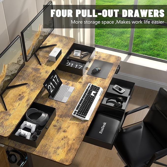 55 * 30 Inches Electric Standing Widened Desk Adjustable Height - Image 7