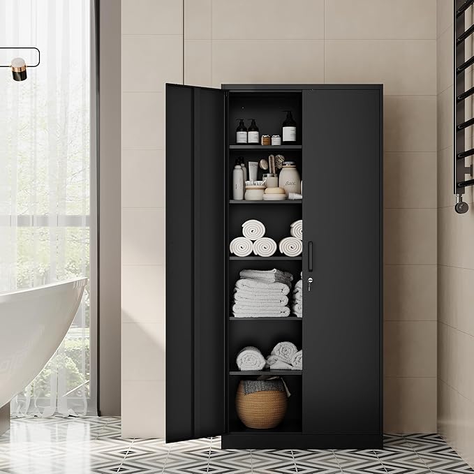 Metal Storage Cabinet-72” Tall Steel File Cabinet - Image 4