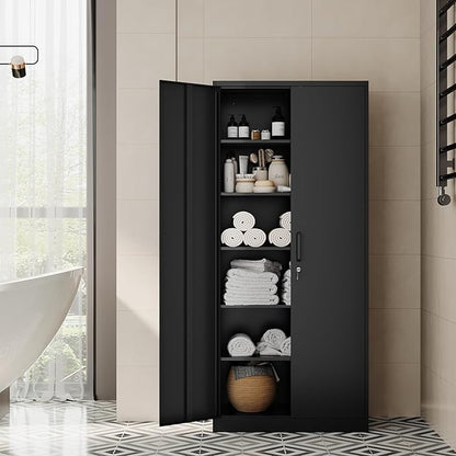 Metal Storage Cabinet-72” Tall Steel File Cabinet - Image 4