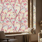 Countewol Stained Glass Privacy Window Film Static Cling Window Film Anti-Glare UV Protection Removable Decorative Window Clings for Home（Rainbow Sakura 78.7" L*17.5" W