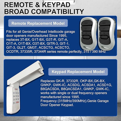 for Genie Garage Door Opener keypad & Remote Replacement, Wireless Keypad - Image 5