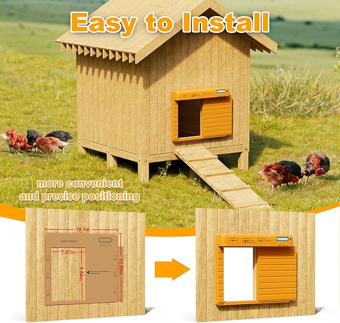 Automatic Chicken Coop Door Battery Powered, Chicken Door - Image 8