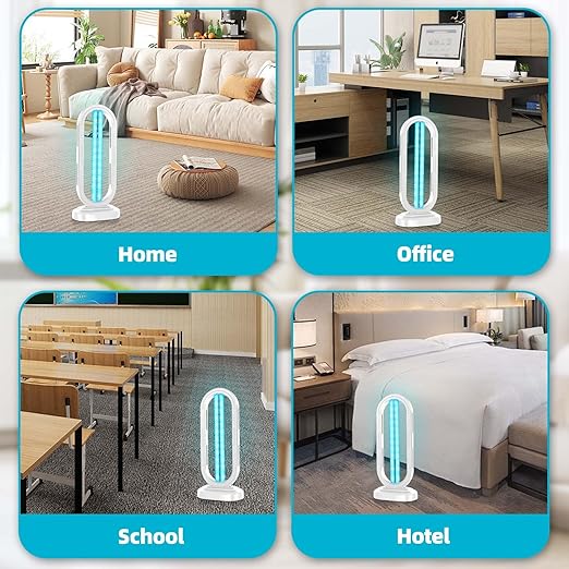 UV Light Sanitizer, 4-Speed Timing and Remote Control UVC Home Disinfection - Image 8
