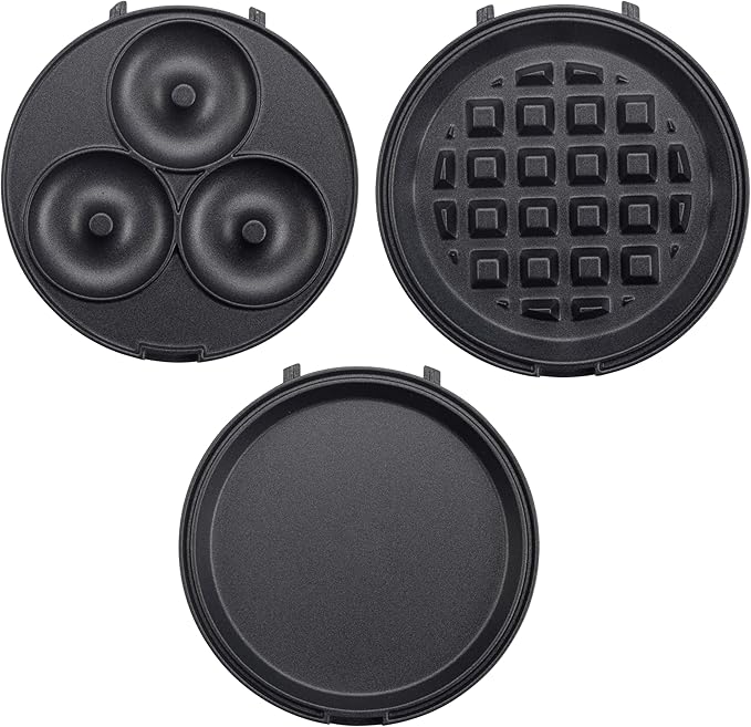 3 in 1 Mini Breakfast Maker- Make Mini Waffles Donuts Pancakes or Eggs all in 1 - Image 5