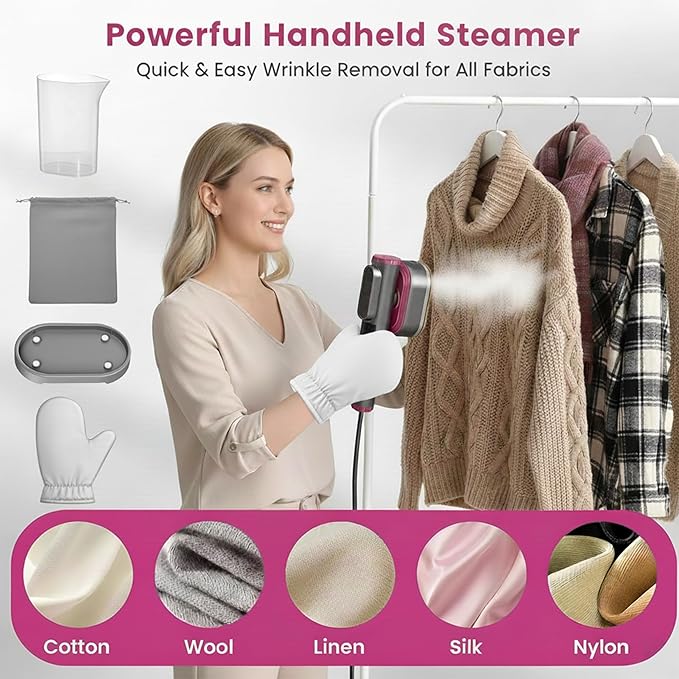 Powerful Handheld Clothes Steamer - Image 3