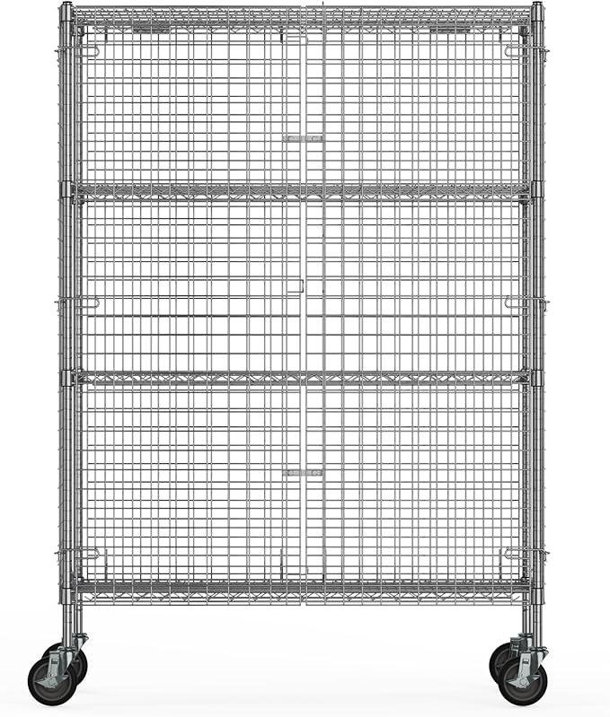 24" W x 48" L x 69" H Heavy Duty Utility Commercial Grade Metal Storage NSF - Image 3