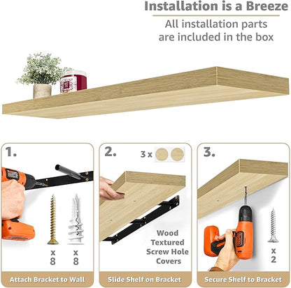 Sorbus Floating Shelves for Wall - Image 4