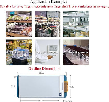 2.13inch E-Ink Display HAT V4 Version, Support Partial Refresh - Image 6