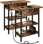 LIDYUK Set of 2 Brown End Tables by LIDYUK