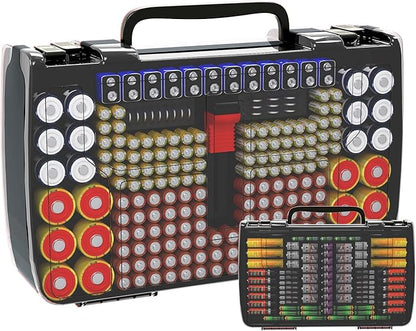 Battery Organizer Storage Holder Box Case by APTBYTE