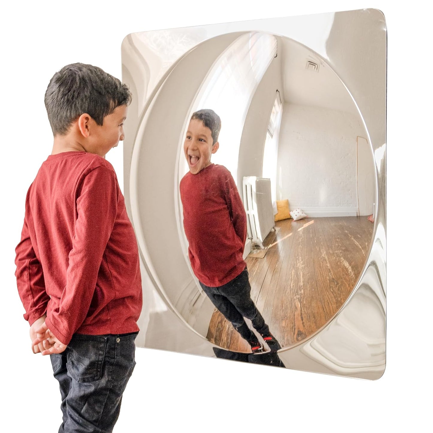Spark & Wow Sensory Wall Toddler Mirror, Giant 1 Bubble | For Ages 6m+, Easy-to-Clean Acrylic, Stimulate Cognitive Development