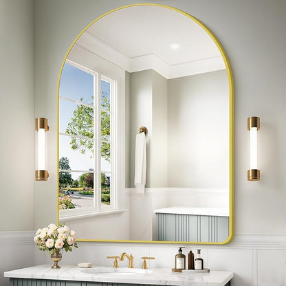 Arched Bathroom Mirror, Wall Mounted Mirror, Living Room, Vertically Hanging or - Image 2